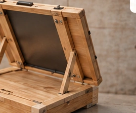 Concept illustration: Fold-flat standing desk